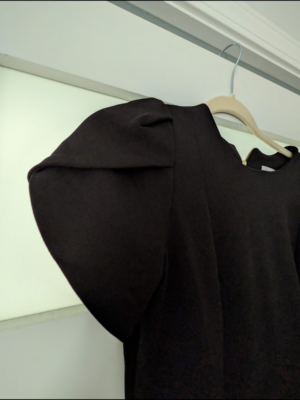 Calvin Klein Black Dress with Gold-Tone Zipper - Picture 3 of 4